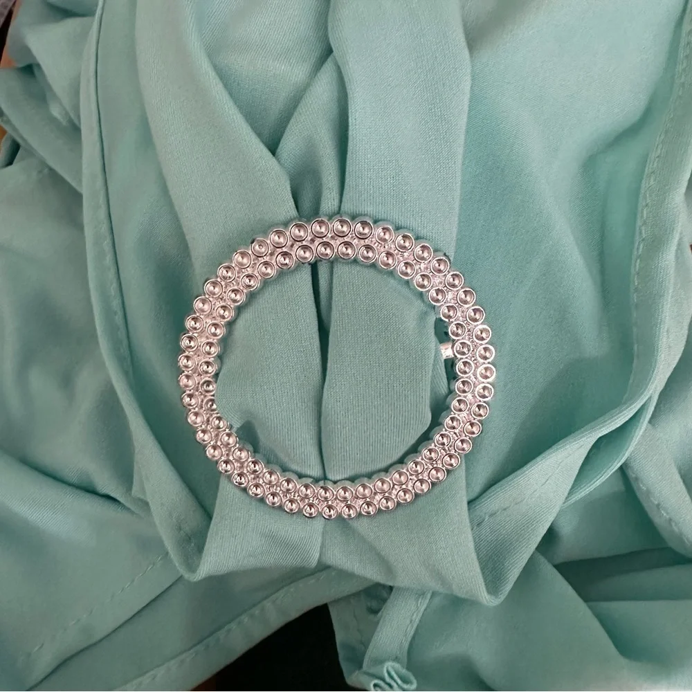 Pack of 12 Tiffany blue chairs sashes